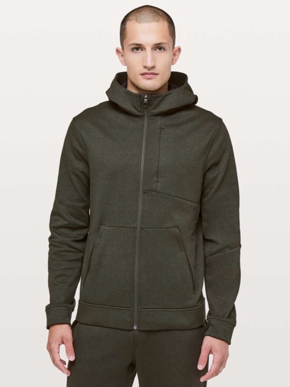 Lululemon | City Sweat hoodie Thermo | Heathered‎ Dark Olive | Large